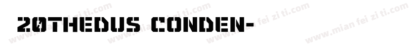拾陆字濑户20Thedus Conden字体转换